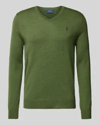 Ralph Lauren Wollpullover mit Logo-Stitching Oliv