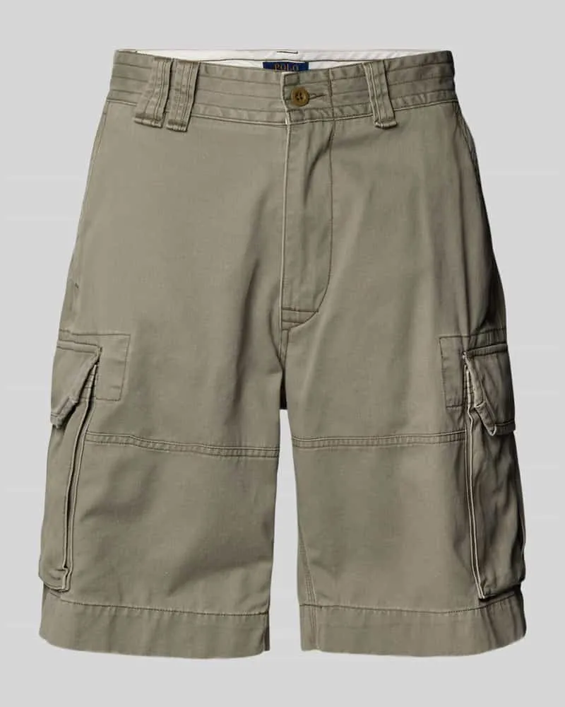Ralph Lauren Baggy Fit Cargoshorts mit Eingrifftaschen Modell 'GELLAR Khaki
