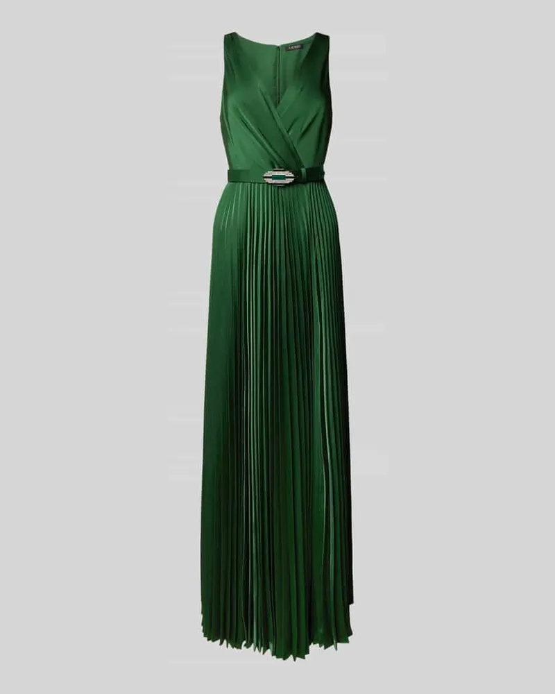 Ralph Lauren Abendkleid mit Taillengürtel Modell 'JARIETA Gruen