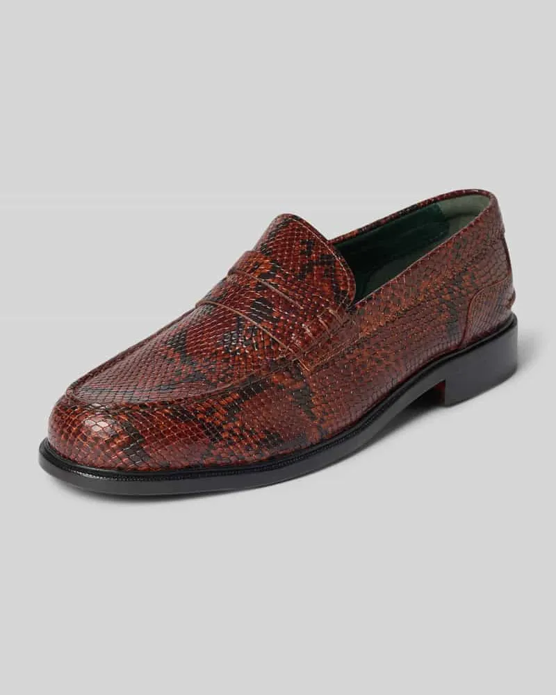 Clarks Slipper aus echtem Leder Modell 'CraftJames Hellbraun
