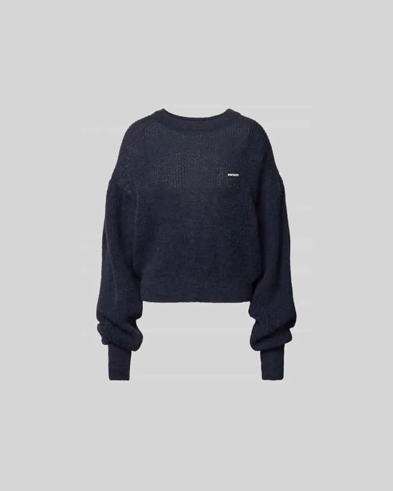 ROTATE Birger Christensen Oversized Pullover aus Alpaka-Mix Dunkelblau