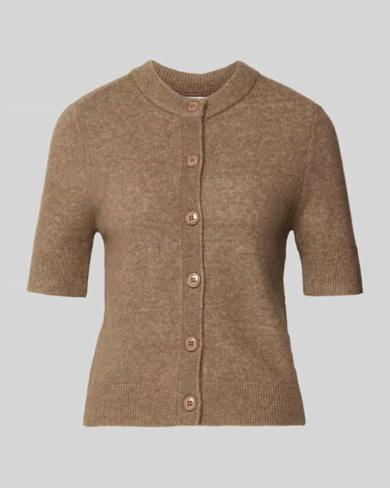 Samsøe & Samsøe Strickjacke mit Knopfleiste Modell 'NOURA Cognac