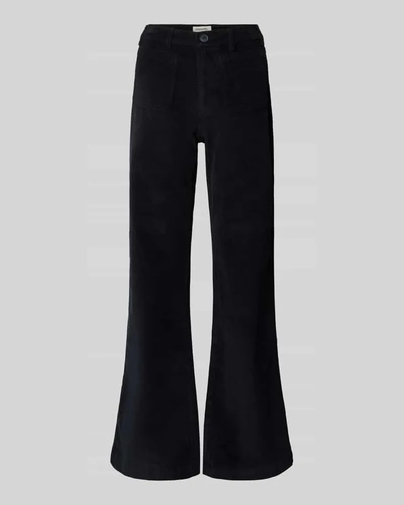 Stefanel Flared Cut Cordhose mit aufgesetzten Taschen Petrol