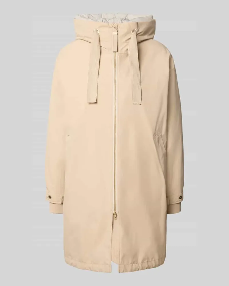 G-Lab Regular Fit Mantel mit Zweiwege-Reißverschluss Modell 'Joy Beige