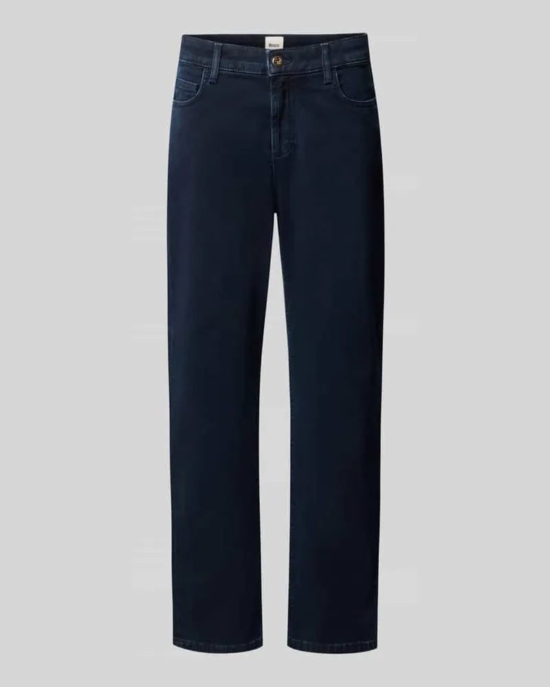 Brax Regular Fit Straight Fit Jeans mit Dark Wash Marine