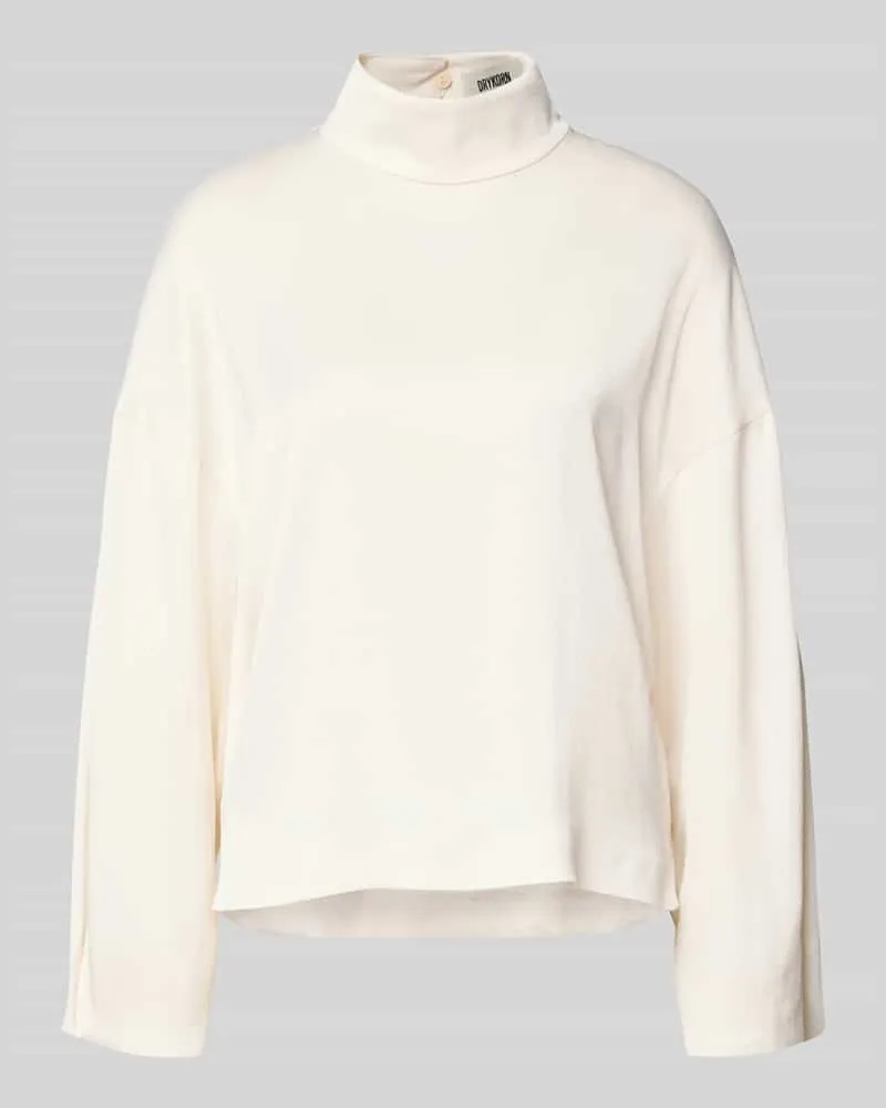 Drykorn Relaxed Fit Bluse mit Stehkragen Modell 'ALVARA Offwhite