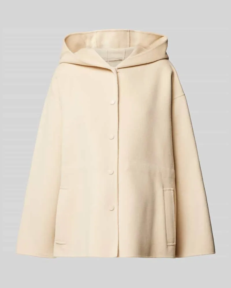 Max Mara Lanawolljacke mit Kapuze Modell 'GENNAIO Beige