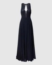 Vera Mont Abendkleid mit Perlen Marine