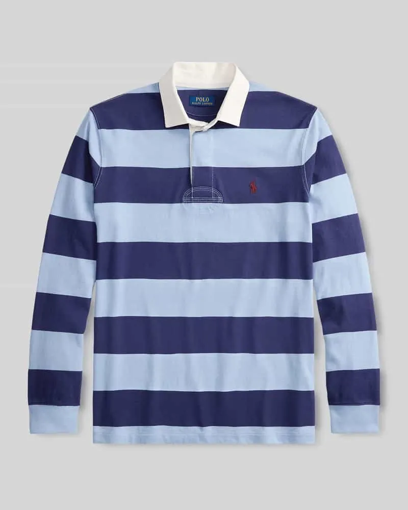 Ralph Lauren Sweatshirt mit Kontrastkragen Blau