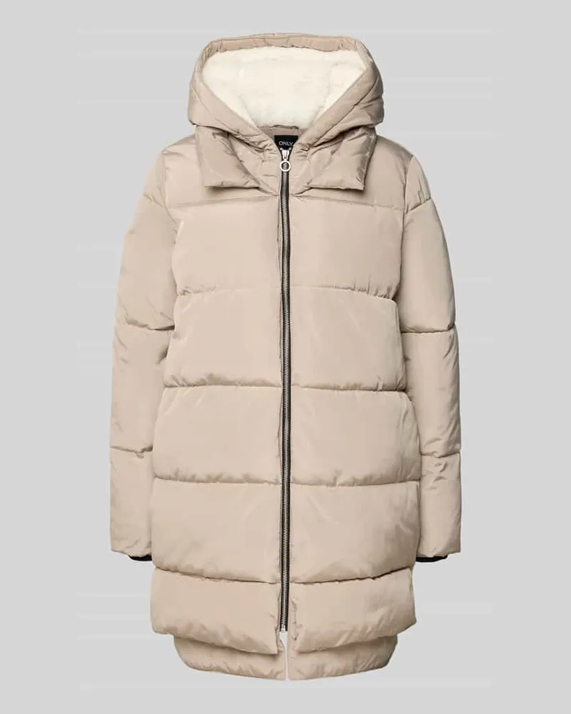 only Regular Fit Steppmantel mit Kapuze Modell 'KELLY Mud
