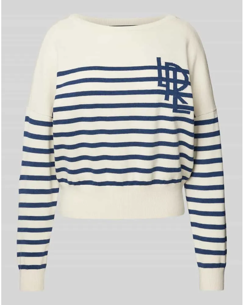 Ralph Lauren Strickpullover mit U-Boot-Ausschnitt Modell 'HAINVETTE Offwhite