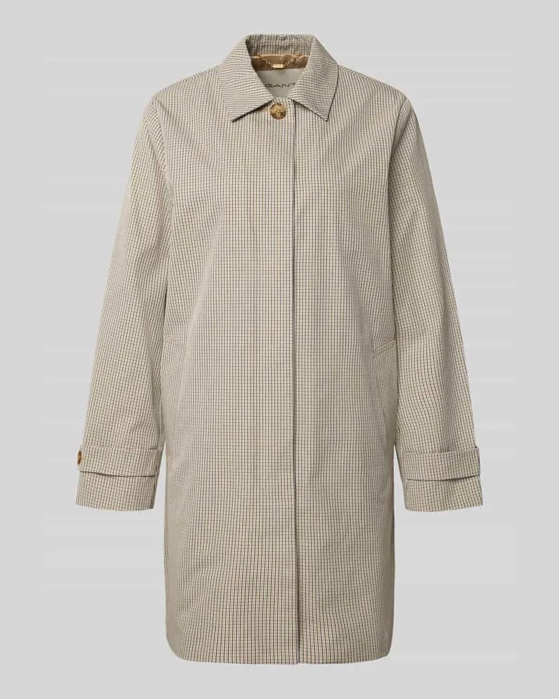 Gant Mantel mit Eingrifftaschen und Ärmelriegeln Camel