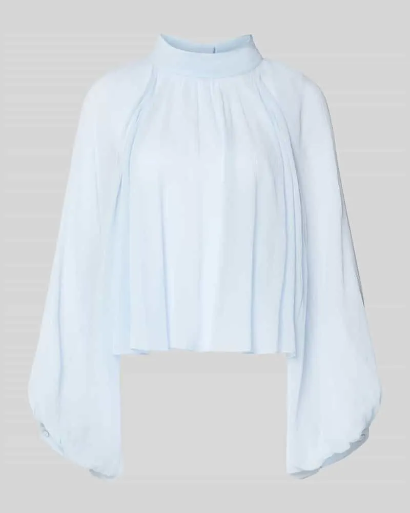 MAX&Co. Loose Fit Langarmbluse aus reiner Viskose Modell 'AFFETTO Hellblau