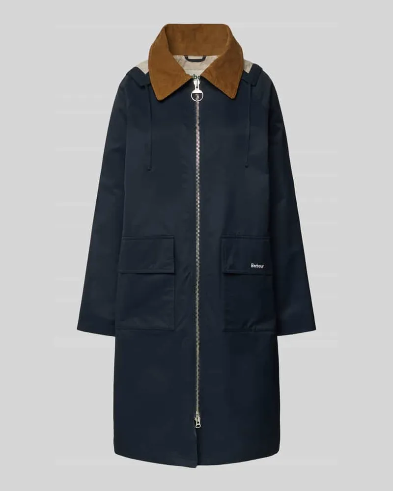 Barbour Mantel mit Kapuze Modell 'JEMA Marine