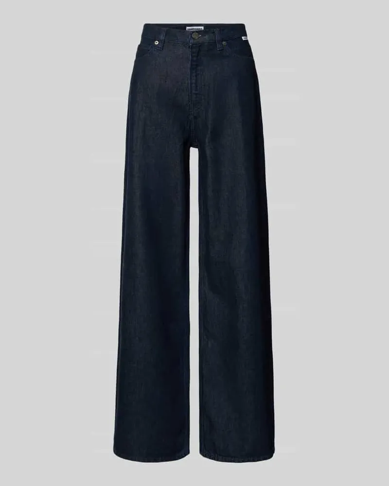 Armedangels Wide Leg Jeans aus Lyocell-Baumwoll-Mix Modell 'ENIJAA Dunkelblau