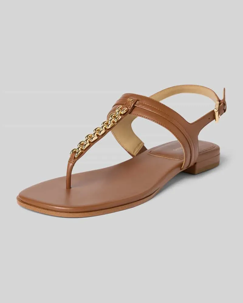 Michael Kors Sandalen aus echtem Leder Modell 'Marcia Cognac