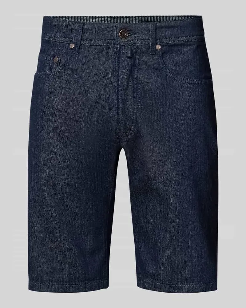 Pierre Cardin Regular Fit Jeansshorts mit Eingrifftaschen Modell 'Sisteron Dunkelblau