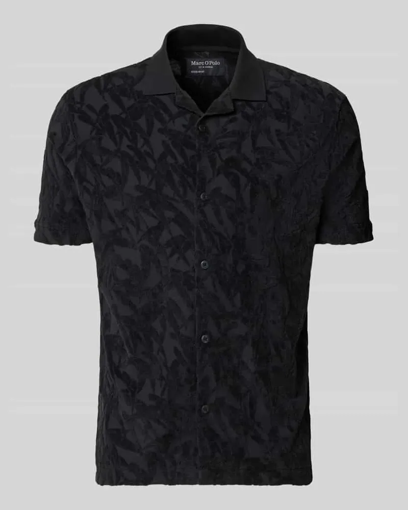 Marc O'Polo Regular Fit Freizeithemd aus reiner Baumwolle Black
