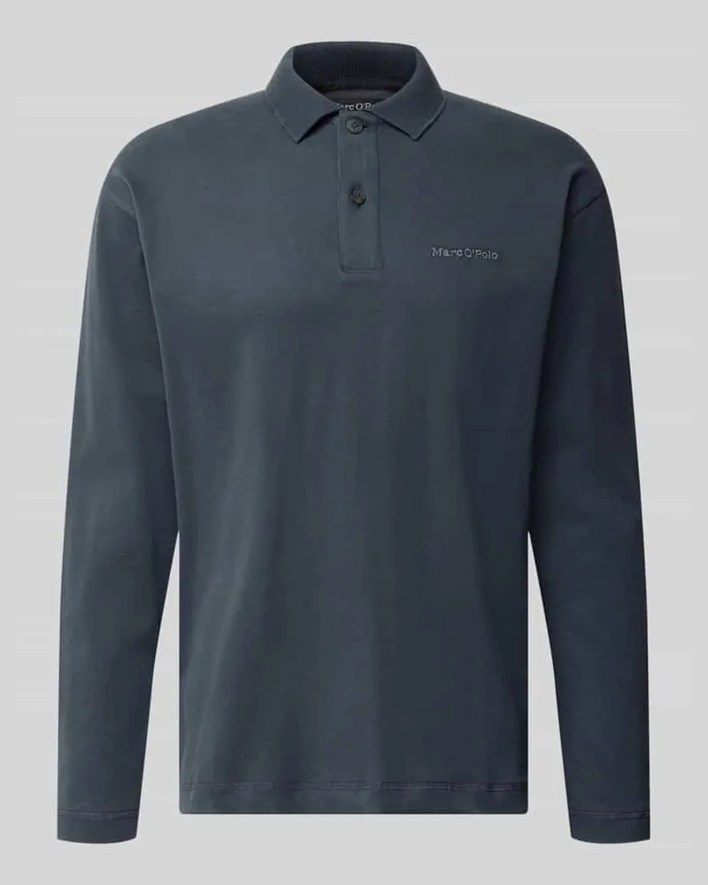 Marc O'Polo Relaxed Fit Poloshirt aus reiner Baumwolle Marine