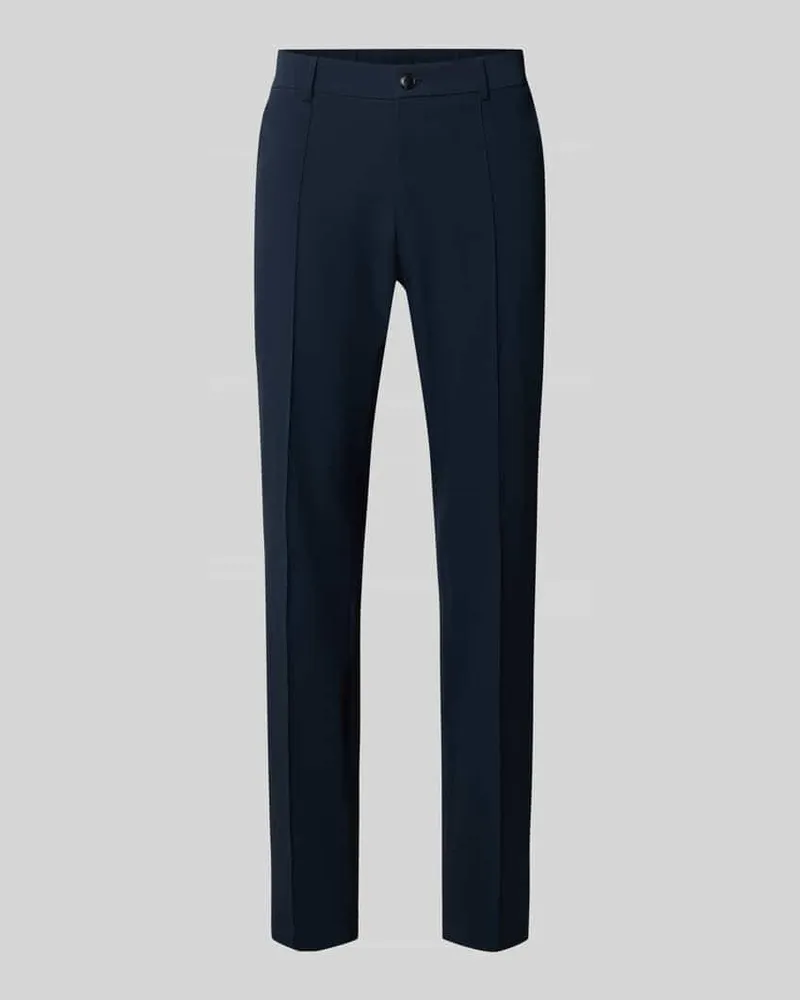 HUGO BOSS Slim Fit Anzughose aus Performance-Stretch-Gewebe Modell 'P-Genius-CW-WG-263F Marine