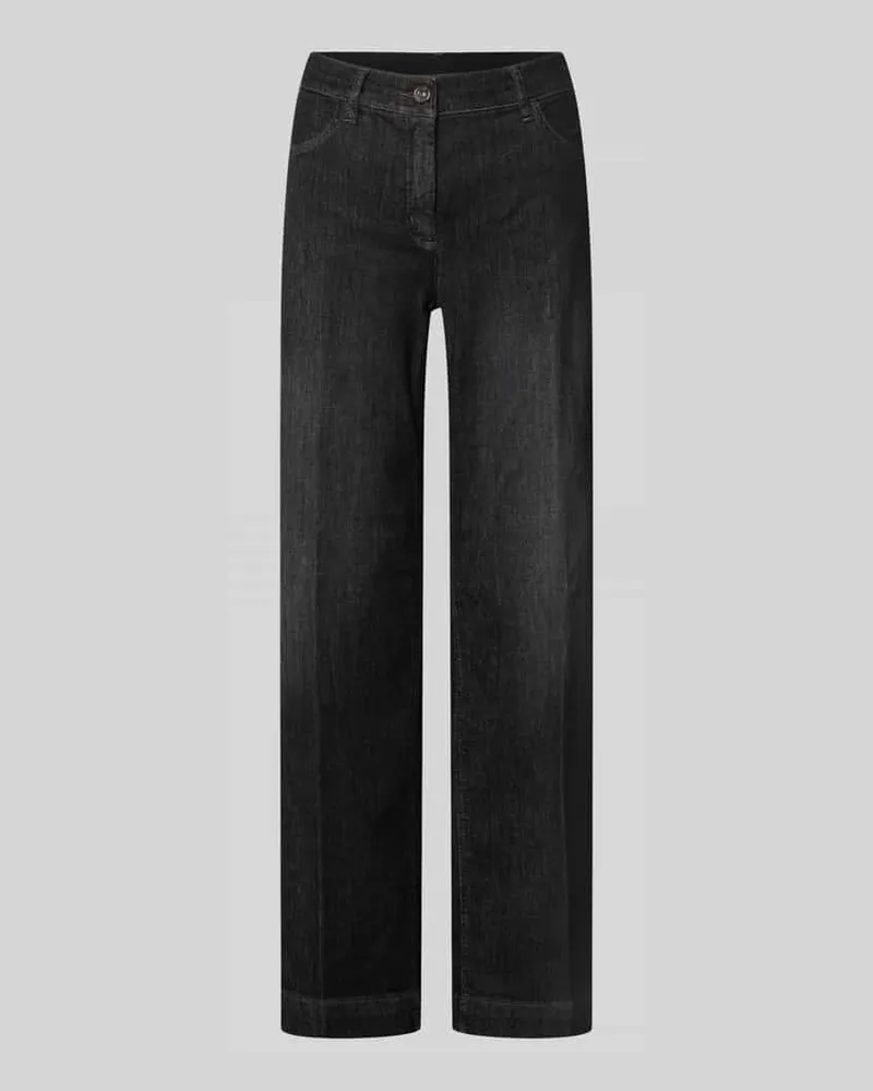 TONI Wide Fit Jeans aus Baumwoll-Lyocell-Mix Modell 'Jenny Dunkelgrau