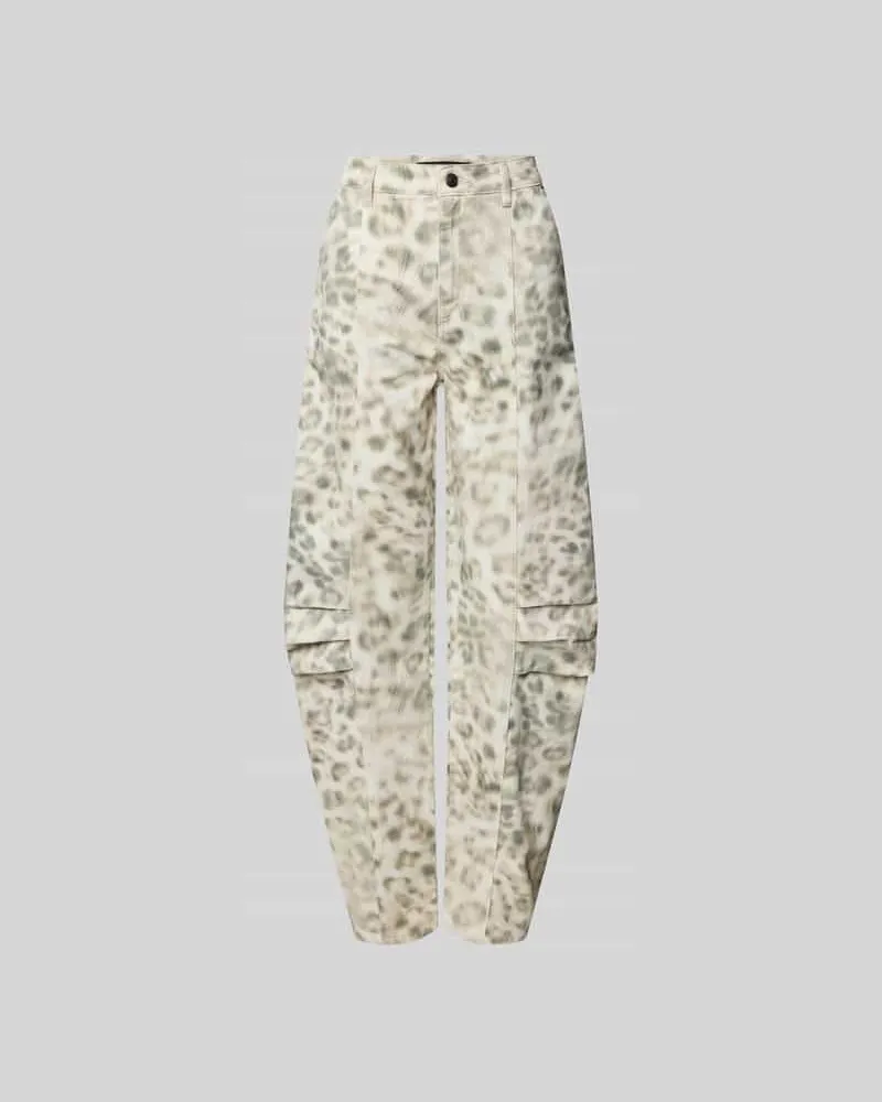 ROTATE Birger Christensen Loose Fit Jeans aus Bio-Baumwolle Ecru