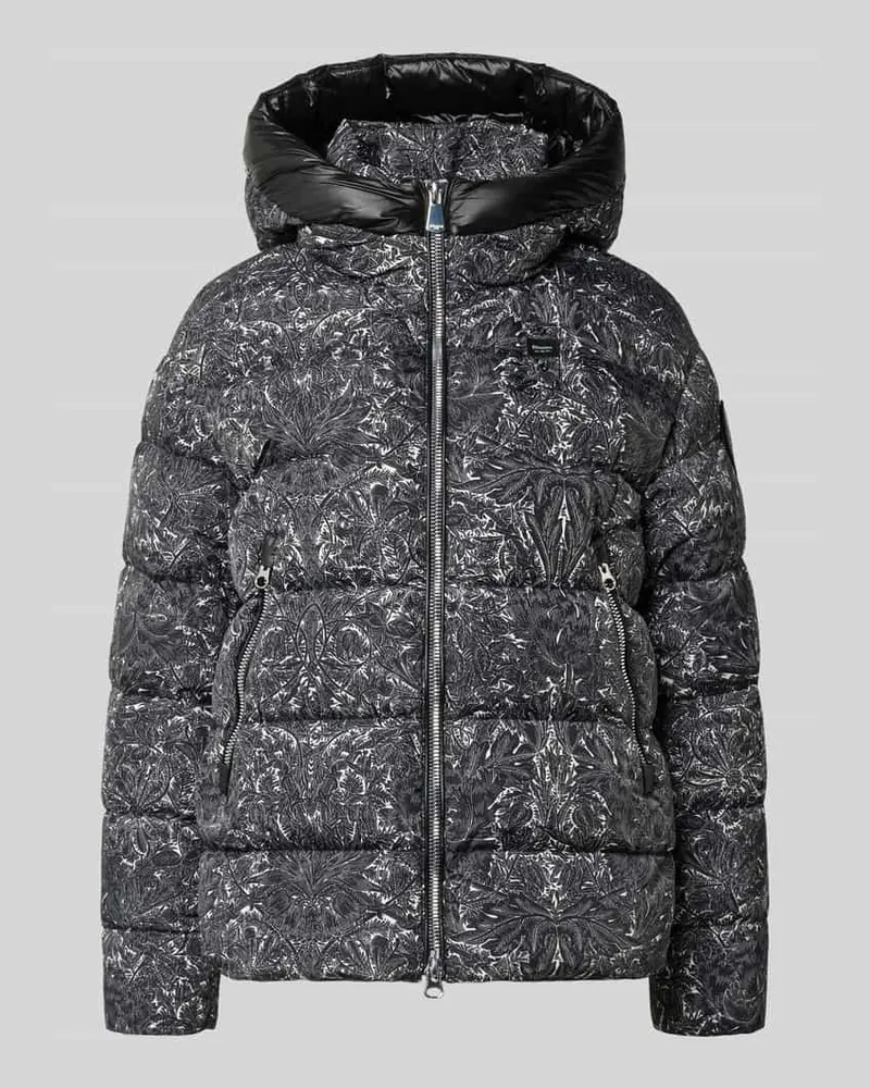 Blauer Daunenjacke mit Zweiwege-Reißverschluss Modell 'CARMEL Black