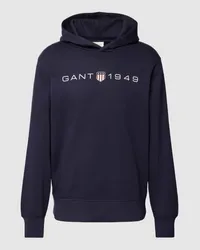 Gant Hoodie mit Label-Print Marine