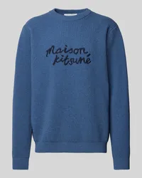 Kitsuné Sweatshirt mit Label-Stitching Ocean