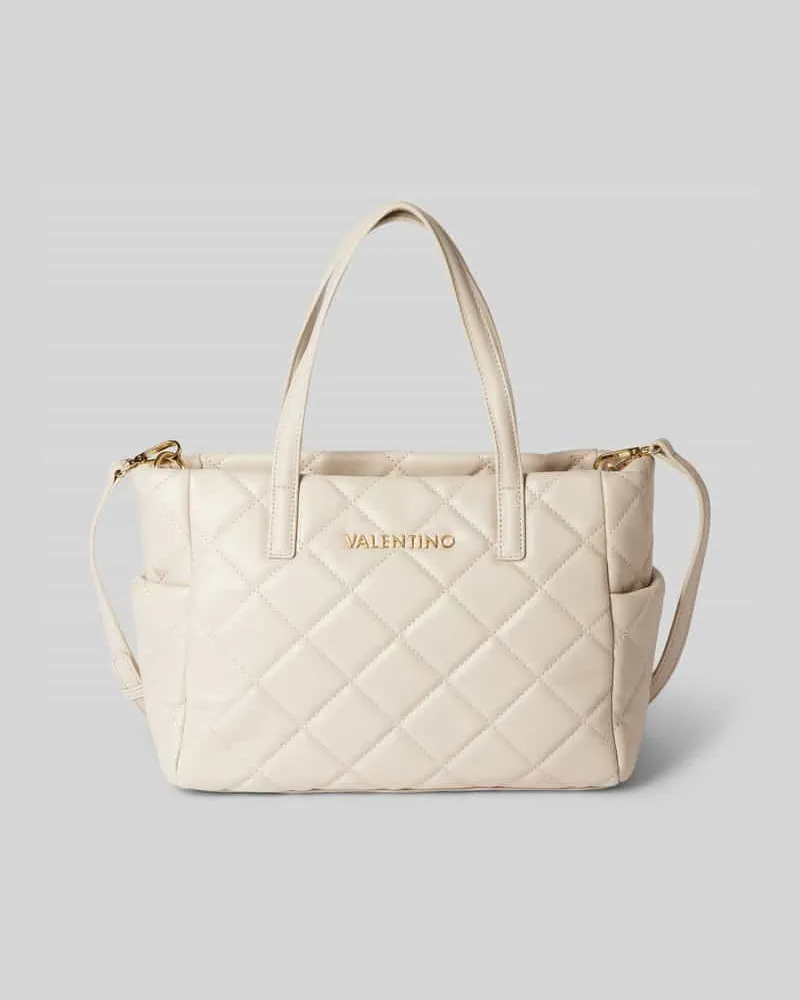 Valentino Garavani Handtasche mit Steppnähten Modell 'OCARINA Ecru