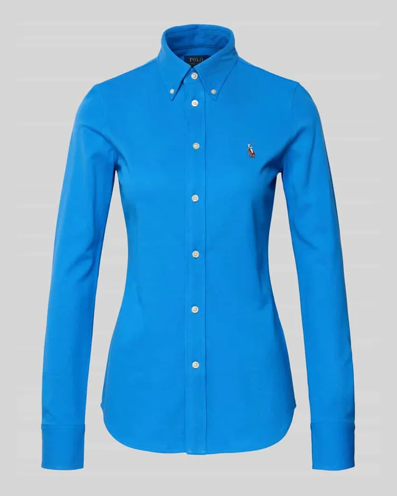 Ralph Lauren Hemdbluse mit Label-Stitching Royal
