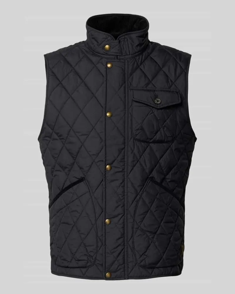Ralph Lauren Weste mit Stehkragen Black