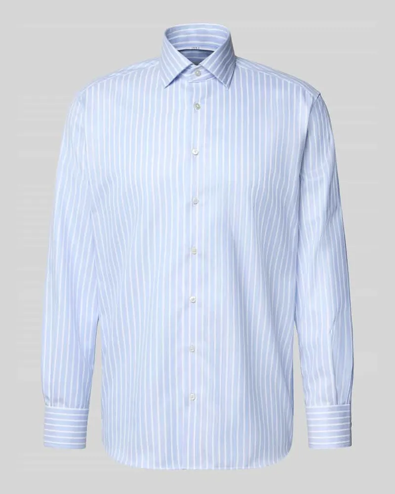Eterna Modern Fit Business-Hemd mit Kentkragen Bleu