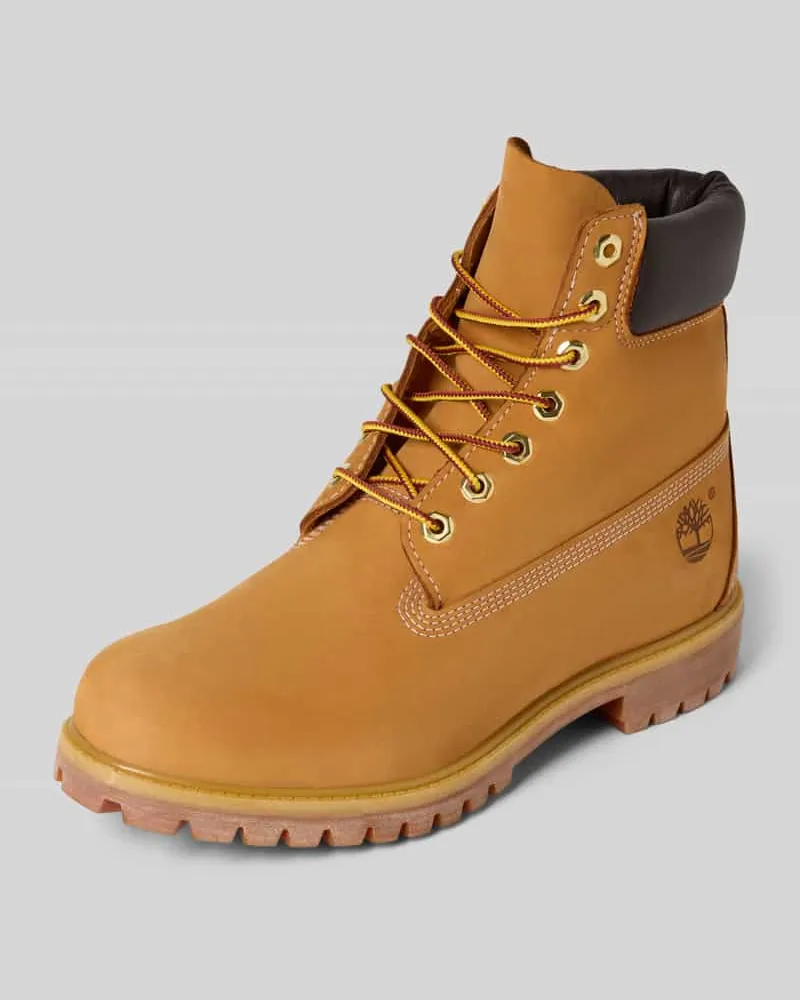 Timberland Schnürboots mit Label-Details Sand