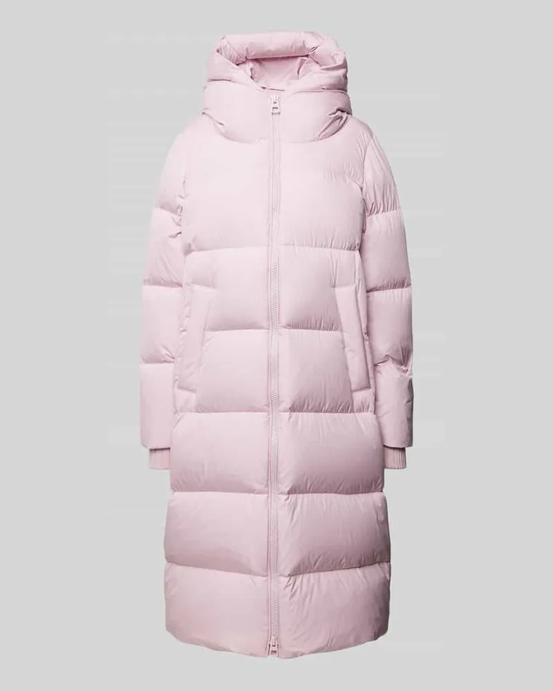 Marc O'Polo Regular Fit Daunenmantel mit hochwertigem Daunen-Federn-Mix und Steppnähten Hellrosa
