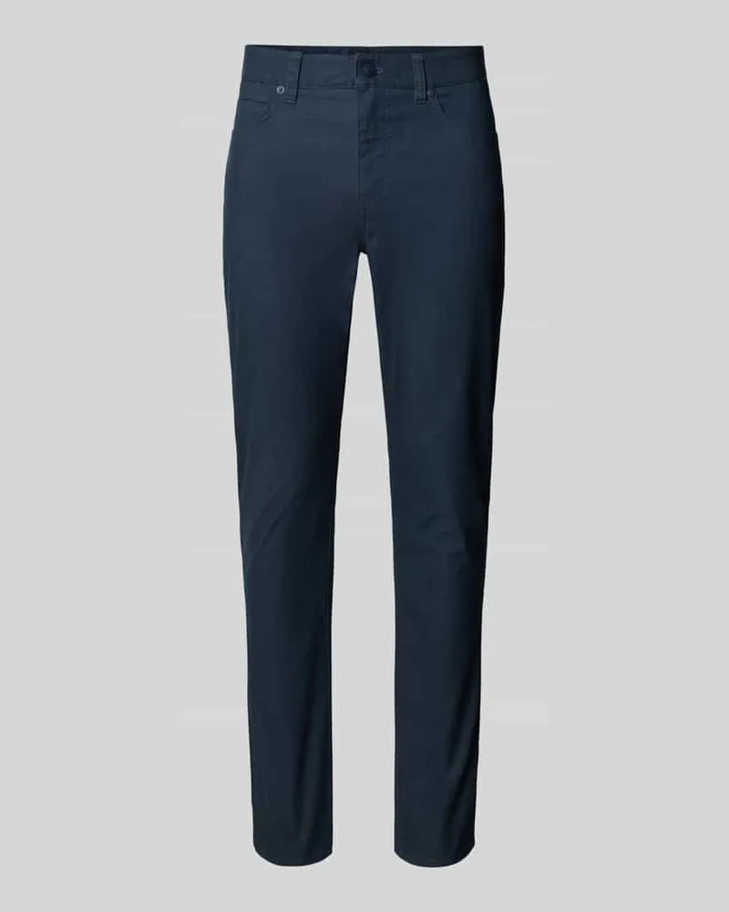 HUGO BOSS Slim Fit Modell Chino aus Baumwoll-Mix 'DELAWARE5 Marine