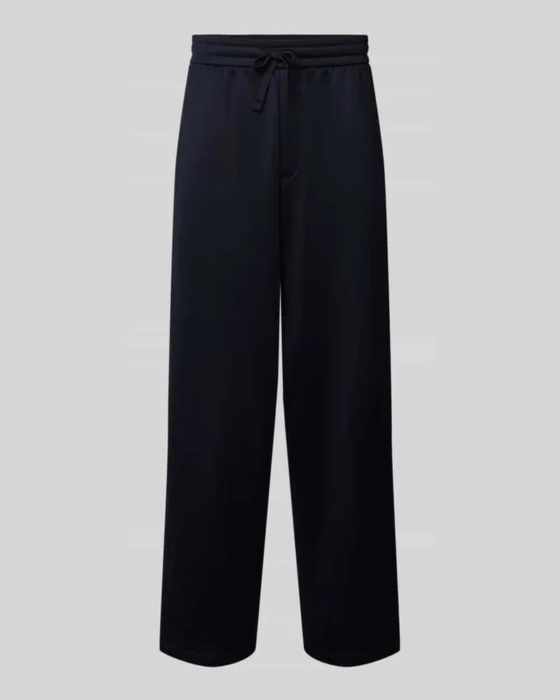 Armani Exchange Wide Fit Sweathose mit elastischem Bund Dunkelblau