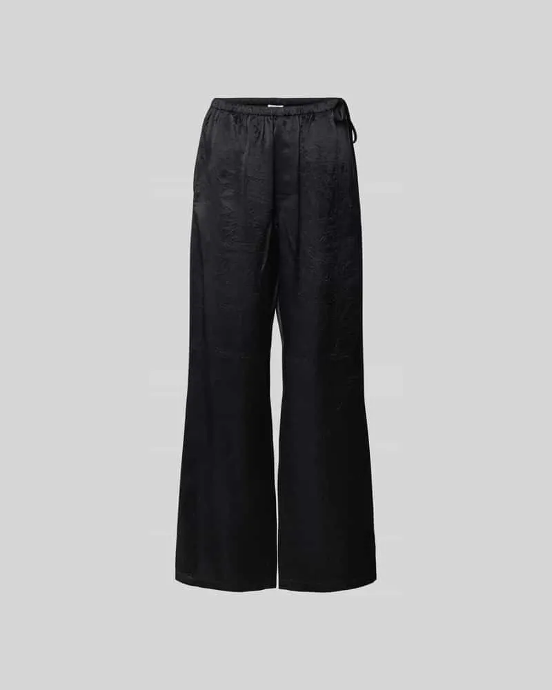 Filippa K Stoffhose mit elastischem Bund Black