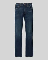 Mustang Straight Fit Jeans mit Label-Patch Modell 'TRAMPER Jeansblau