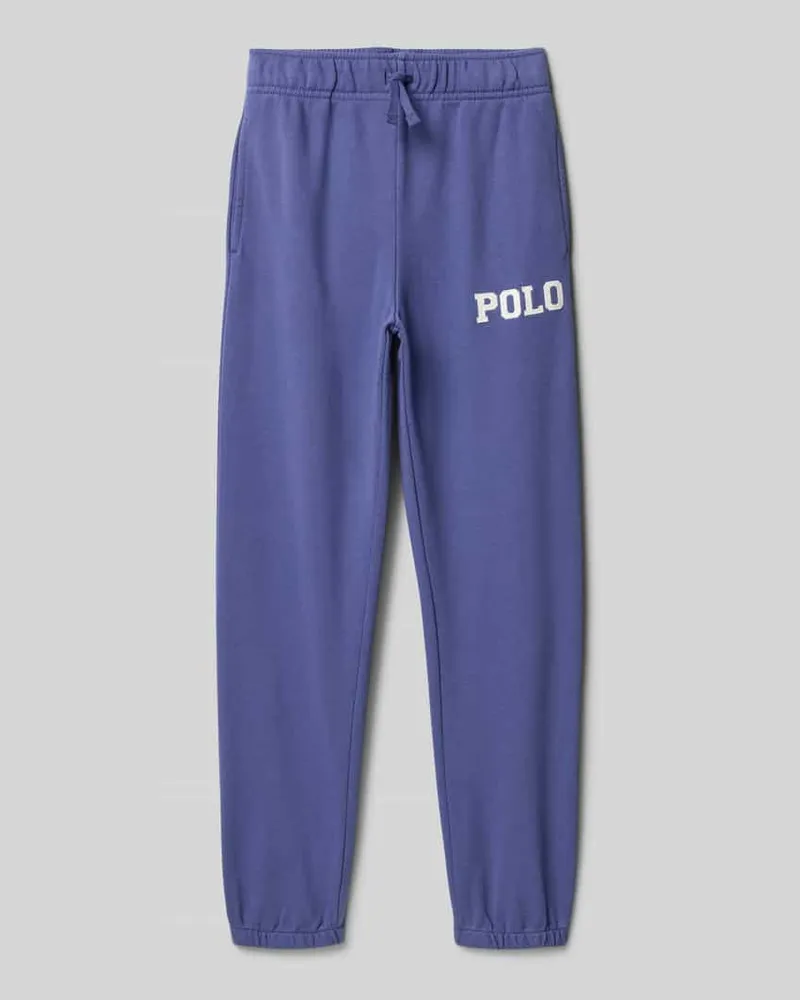 Ralph Lauren Stoffhose mit elastischem Bund Marine