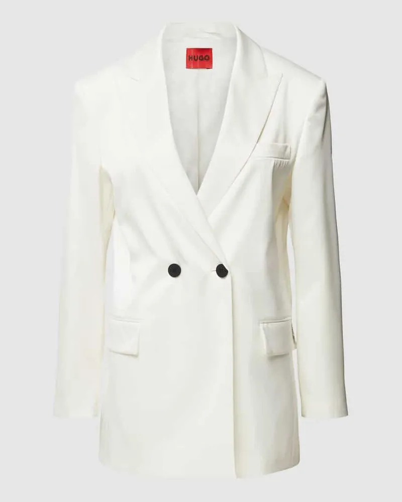 HUGO BOSS Blazer mit Brustleistentasche Modell 'Alsatin Weiss