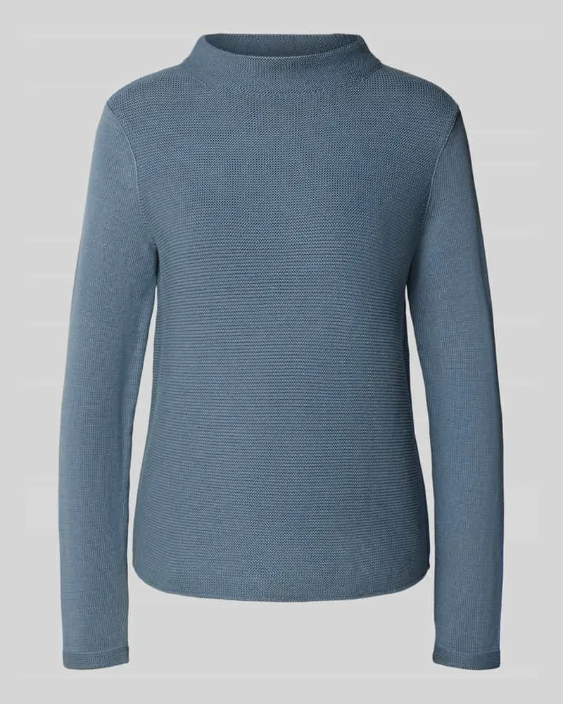 Marc O'Polo Regular Fit Strickpullover aus reiner Baumwolle Rauchblau