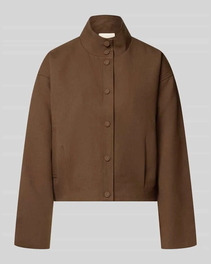 Suncoo Jacke mit Stehkragen Modell 'DATING Schoko