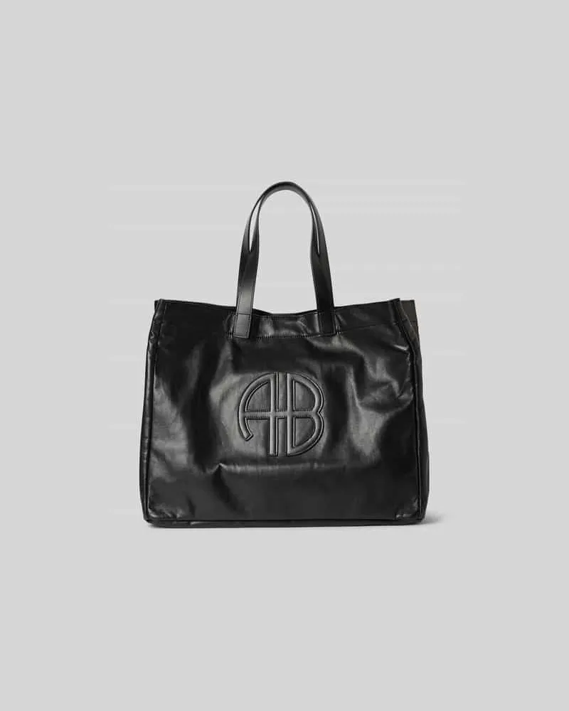 Anine Bing Tote Bag mit Label-Detail Black