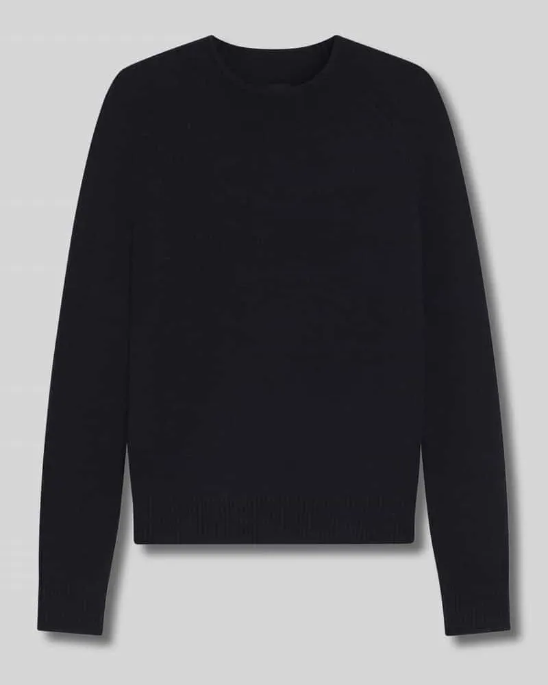 HUGO BOSS Regular Fit Strickpullover aus Woll-Mix mit Alpaka Modell 'C_FESPERANASY Dunkelblau