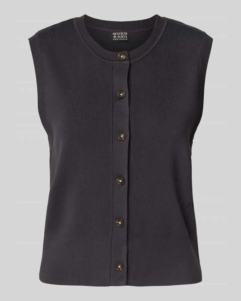 Scotch&Soda Weste in Strick-Optik Dunkelblau