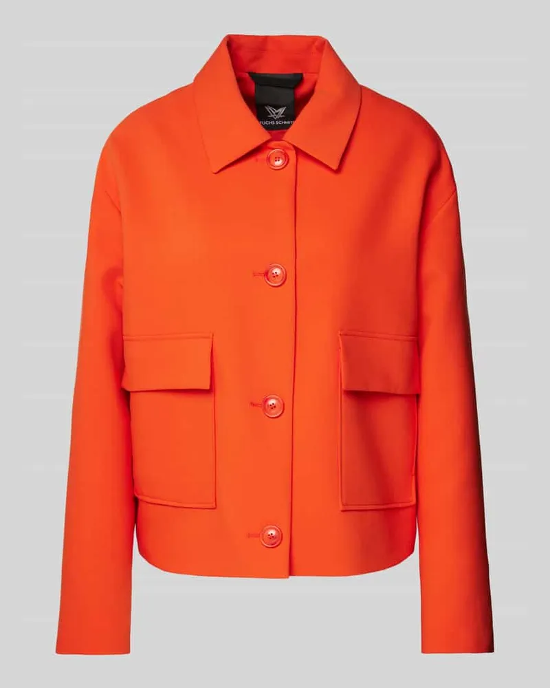 Fuchs Schmitt Jacke mit aufgesetzten Pattentaschen Rot