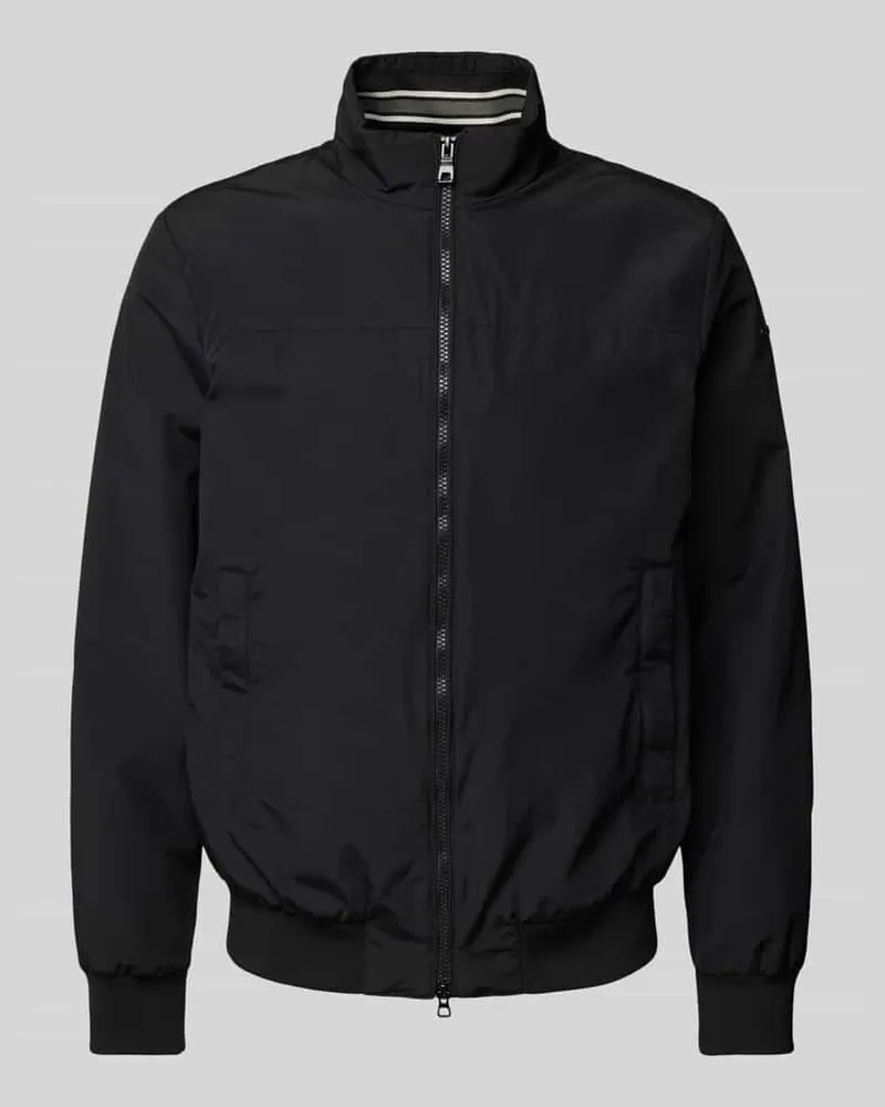 Geox Blouson mit Zweiwege-Reißverschluss Black