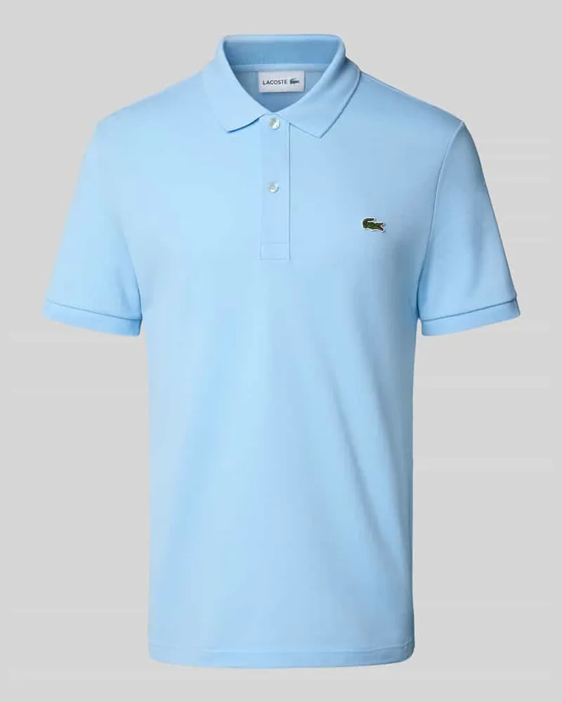 Lacoste Slim Fit Poloshirt aus reiner Baumwolle Hellblau