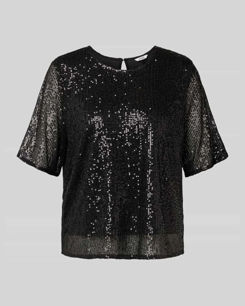 mbyM Blusenshirt mit Paillettenbesatz Modell 'Emrilla Black
